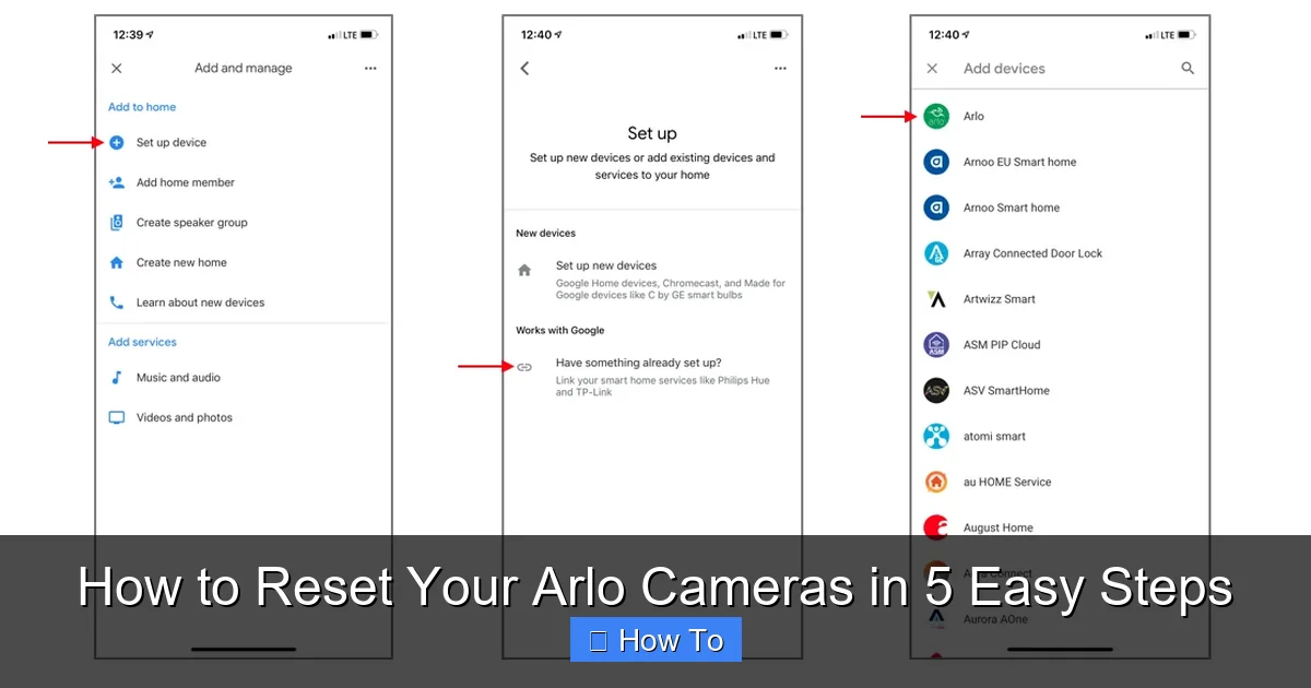 How to Reset Your Arlo Cameras in 5 Easy Steps