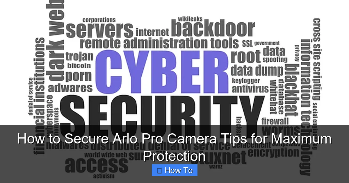 How to Secure Arlo Pro Camera Tips for Maximum Protection