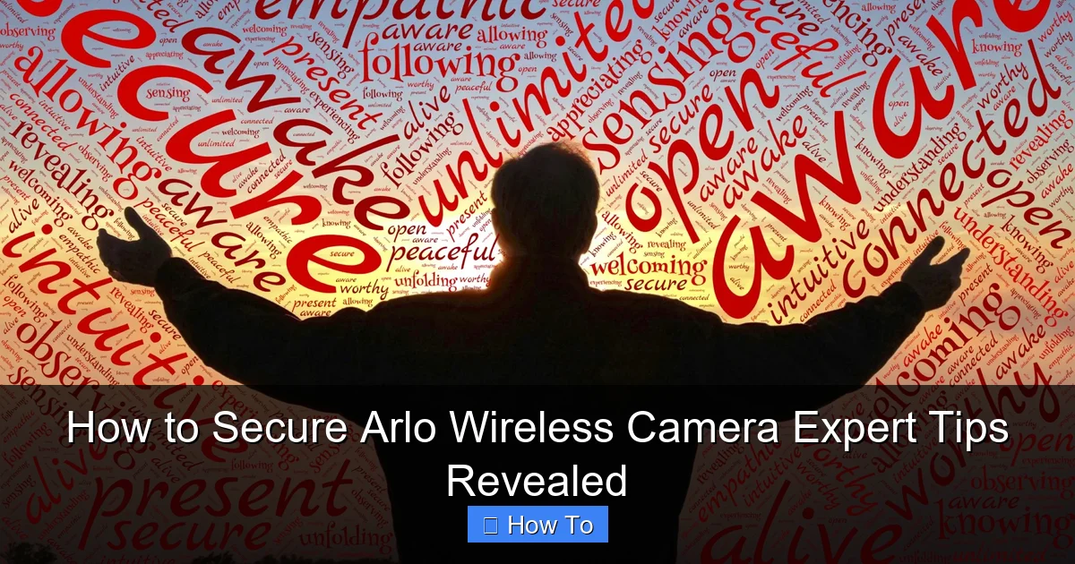 How to Secure Arlo Wireless Camera Expert Tips Revealed