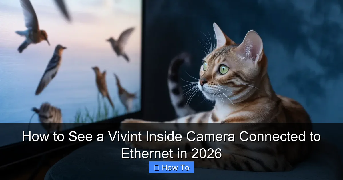 How to See a Vivint Inside Camera Connected to Ethernet in 2026