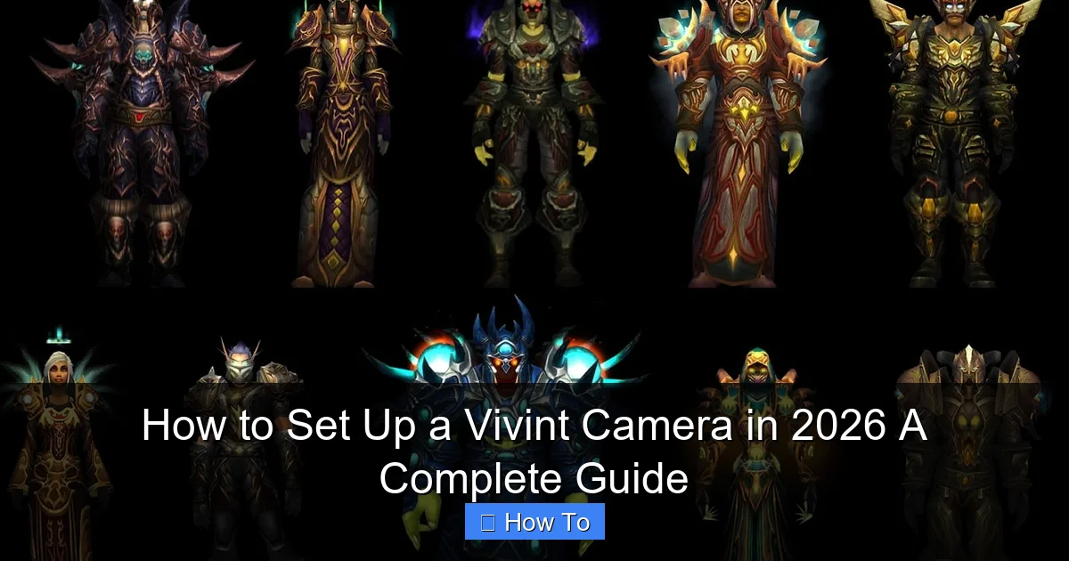 How to Set Up a Vivint Camera in 2026 A Complete Guide