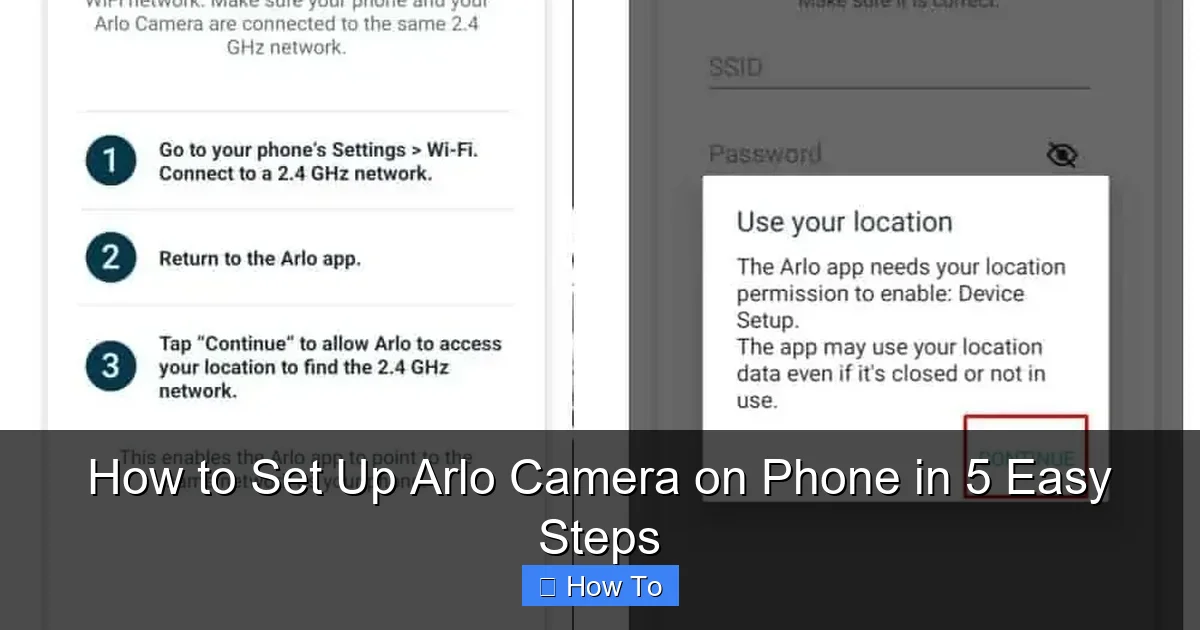 How to Set Up Arlo Camera on Phone in 5 Easy Steps