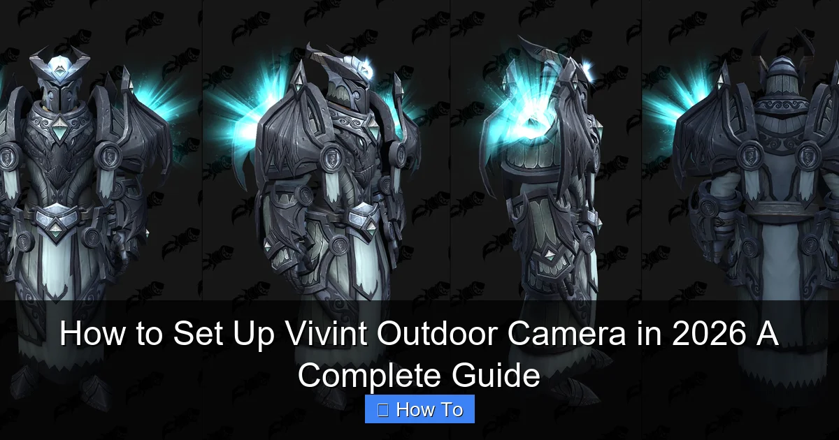 How to Set Up Vivint Outdoor Camera in 2026 A Complete Guide