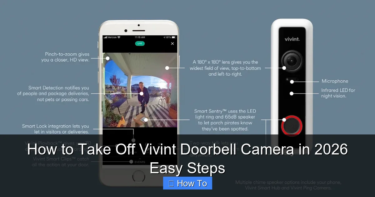 How to Take Off Vivint Doorbell Camera in 2026 Easy Steps