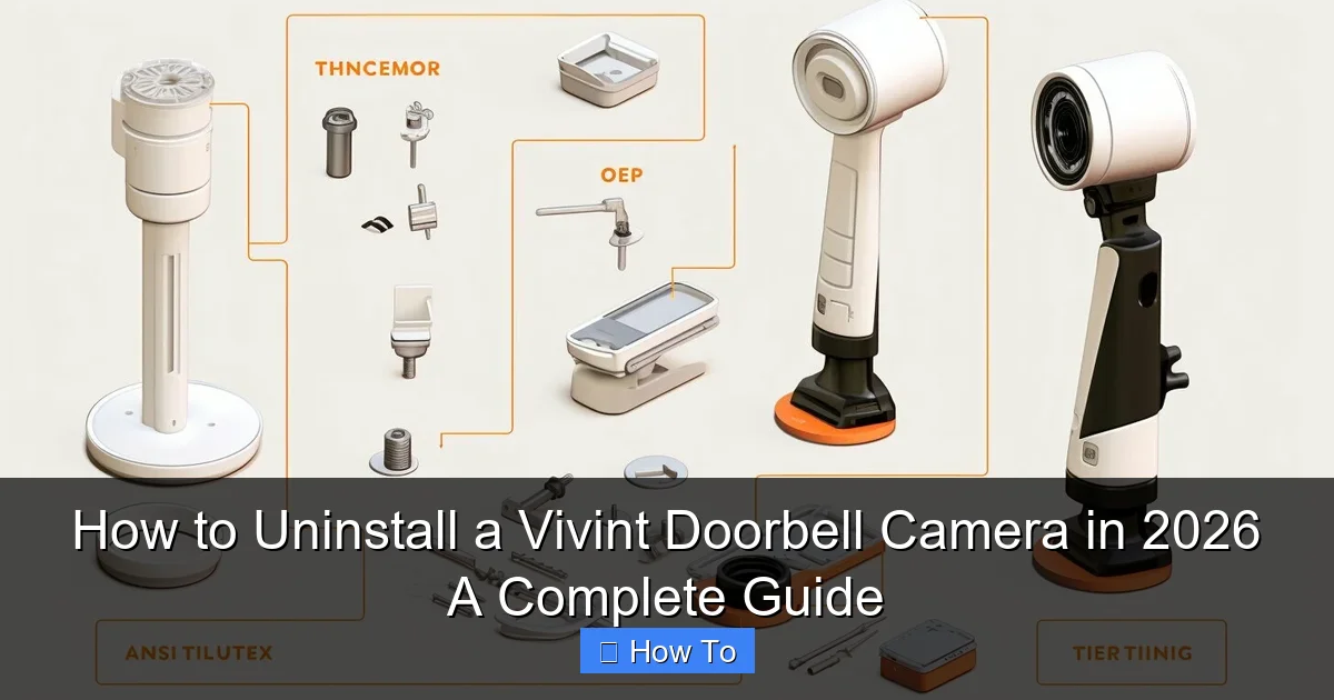 How to Uninstall a Vivint Doorbell Camera in 2026 A Complete Guide