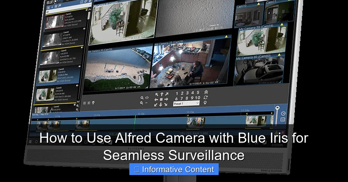 How to Use Alfred Camera with Blue Iris for Seamless Surveillance
