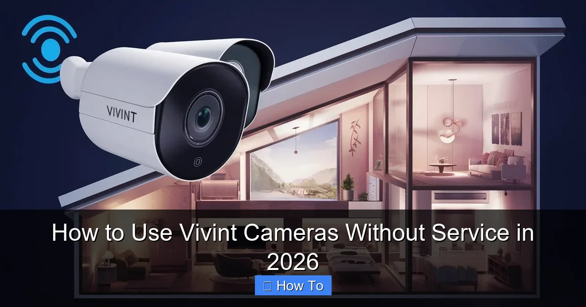 How to Use Vivint Cameras Without Service in 2026