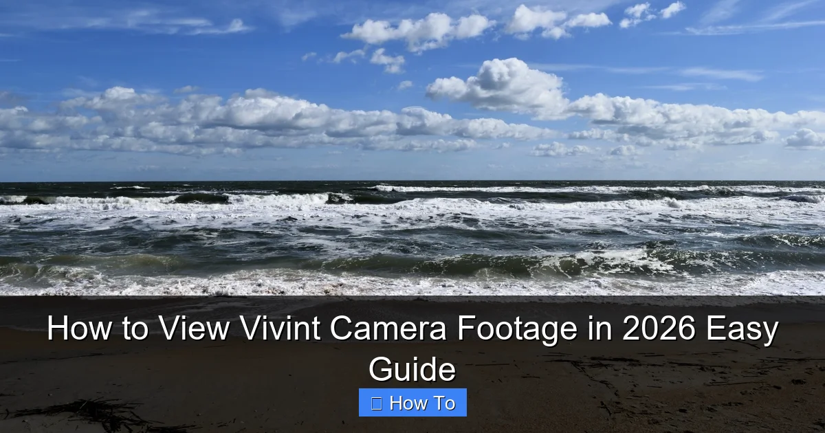 How to View Vivint Camera Footage in 2026 Easy Guide