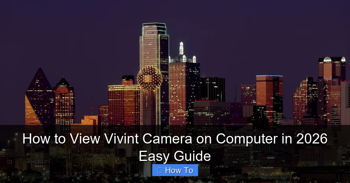 How to View Vivint Camera on Computer in 2026 Easy Guide
