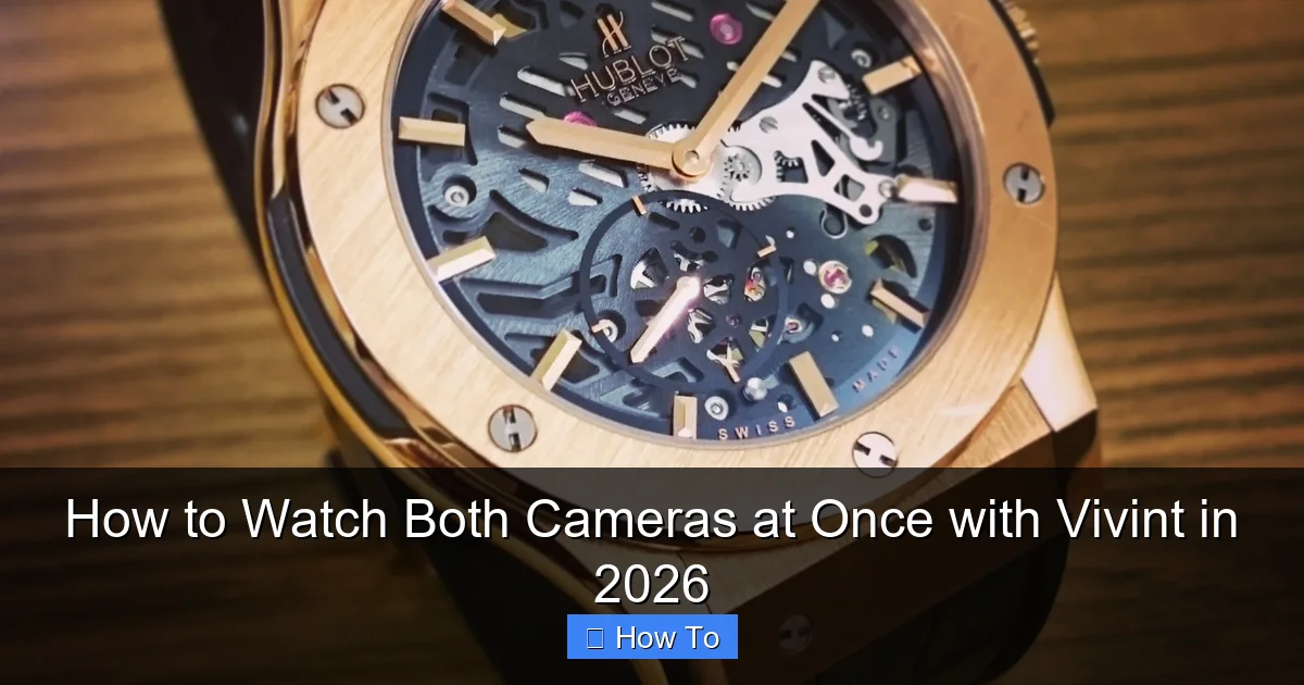 How to Watch Both Cameras at Once with Vivint in 2026