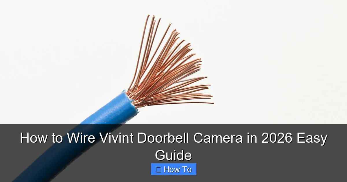 How to Wire Vivint Doorbell Camera in 2026 Easy Guide