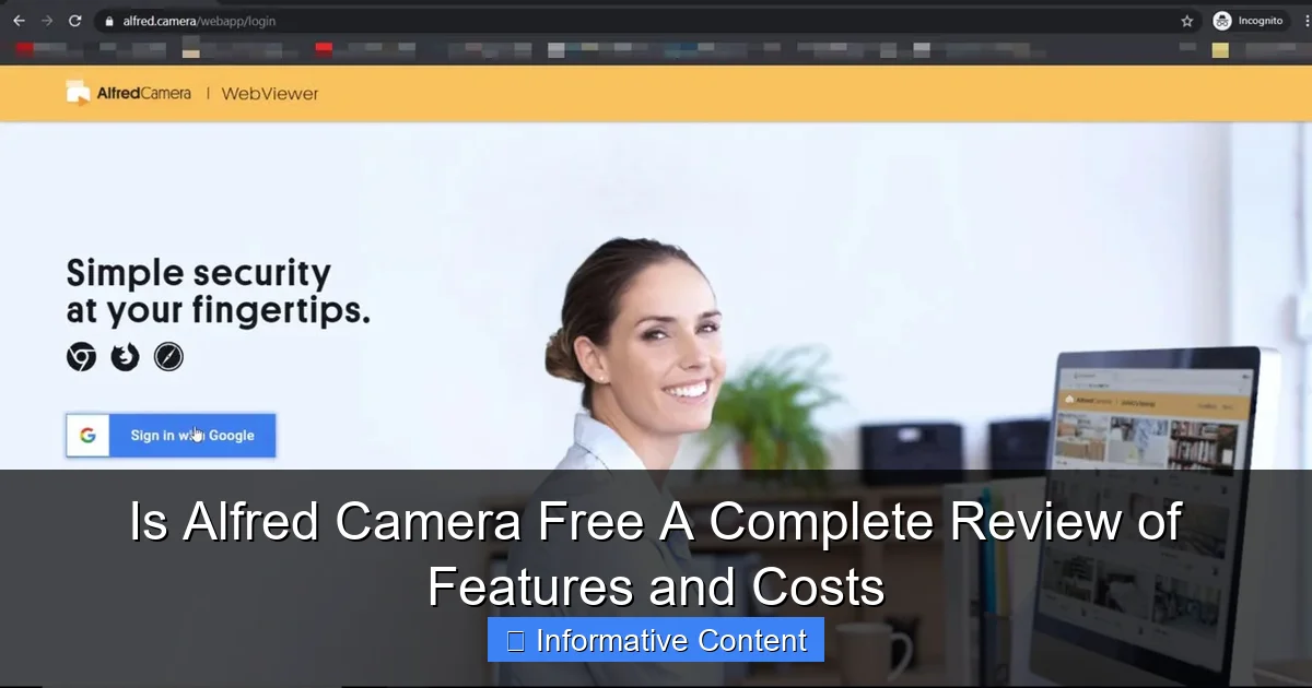 Is Alfred Camera Free A Complete Review of Features and Costs
