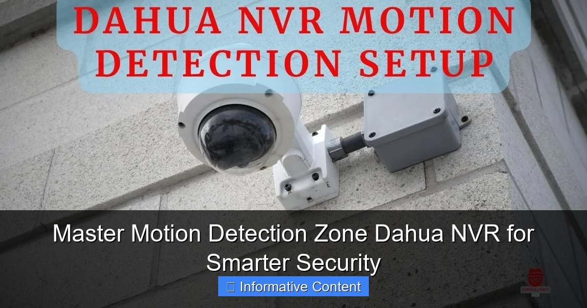 Master Motion Detection Zone Dahua NVR for Smarter Security