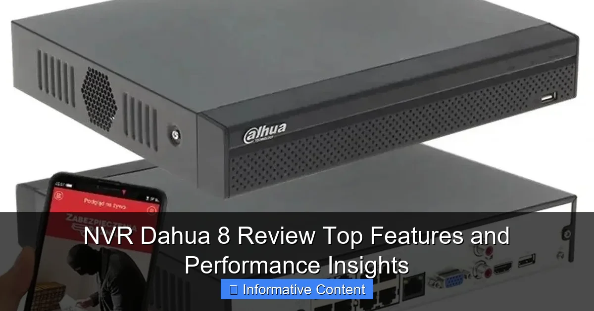 NVR Dahua 8 Review Top Features and Performance Insights