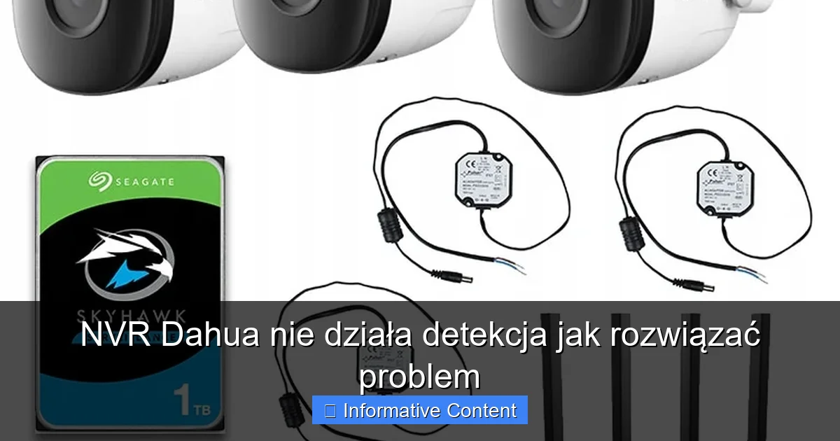NVR Dahua nie działa detekcja jak rozwiązać problem