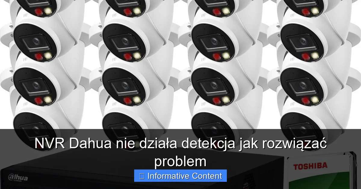 NVR Dahua nie działa detekcja jak rozwiązać problem