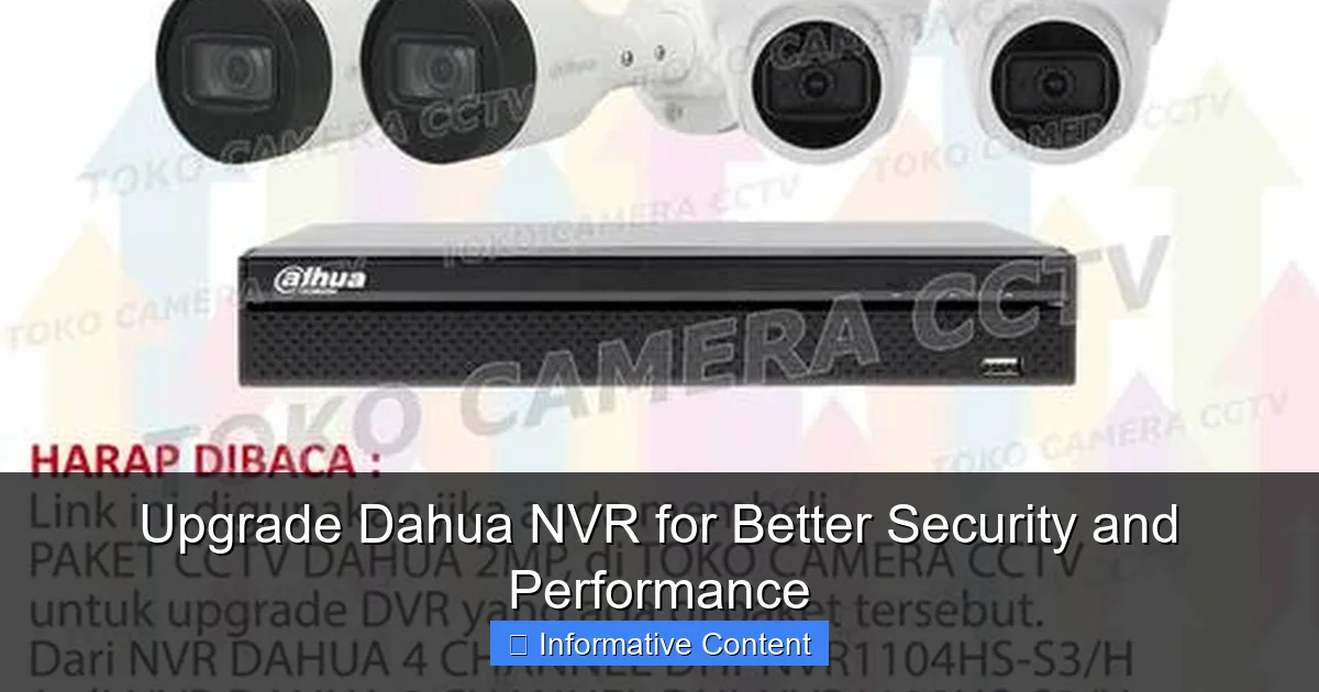 Upgrade Dahua NVR for Better Security and Performance