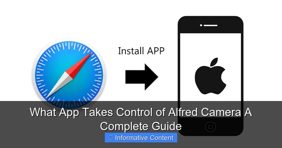 What App Takes Control of Alfred Camera A Complete Guide