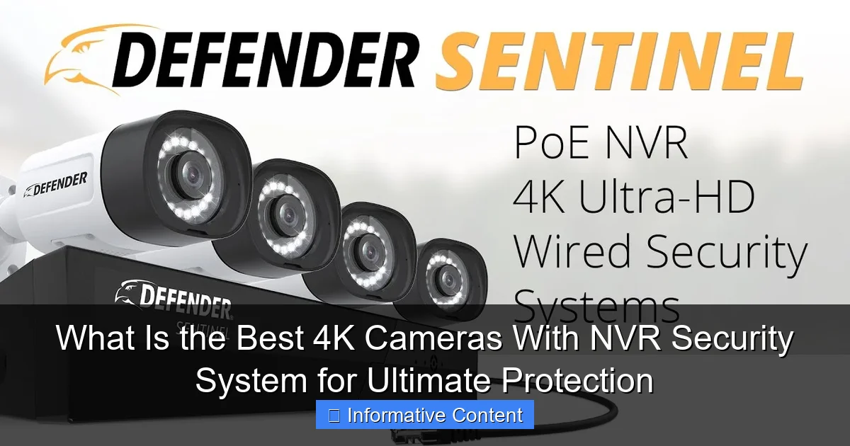 What Is the Best 4K Cameras With NVR Security System for Ultimate Protection