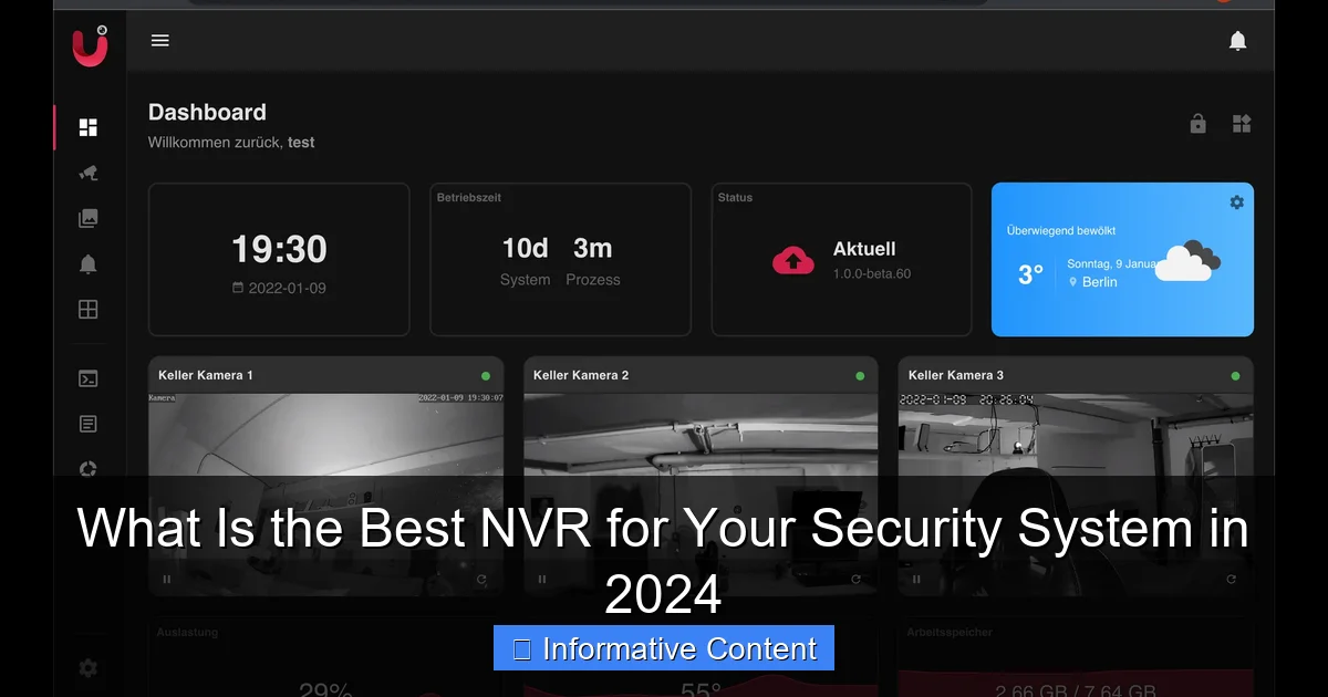 What Is the Best NVR for Your Security System in 2024