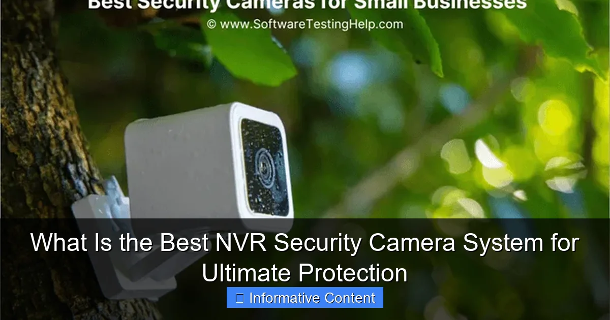 What Is the Best NVR Security Camera System for Ultimate Protection