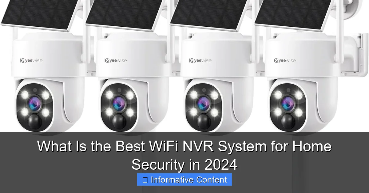 What Is the Best WiFi NVR System for Home Security in 2024