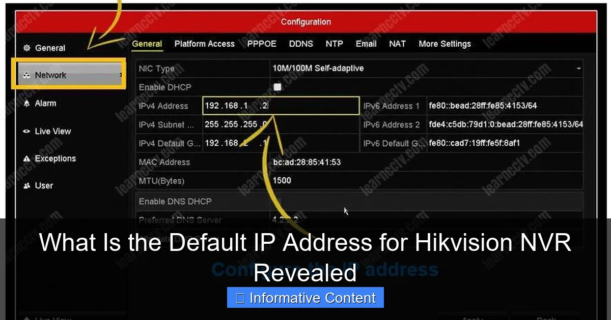 What Is the Default IP Address for Hikvision NVR Revealed