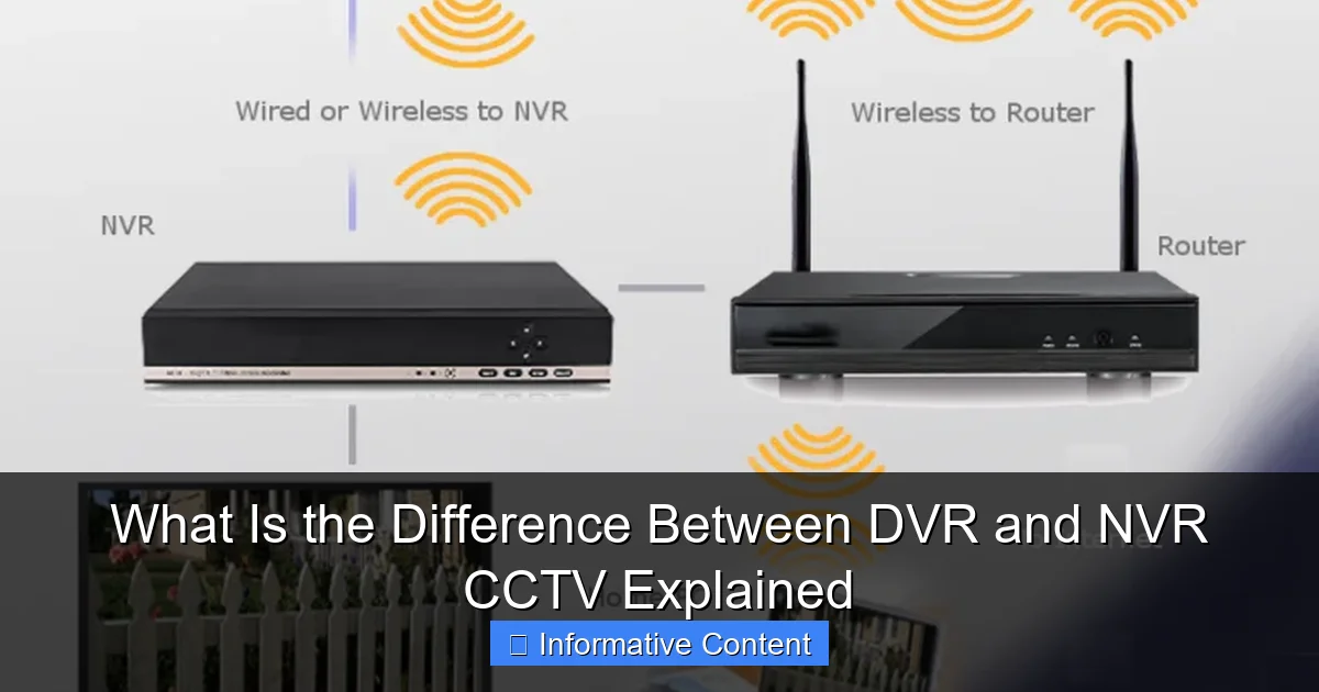 What Is the Difference Between DVR and NVR CCTV Explained