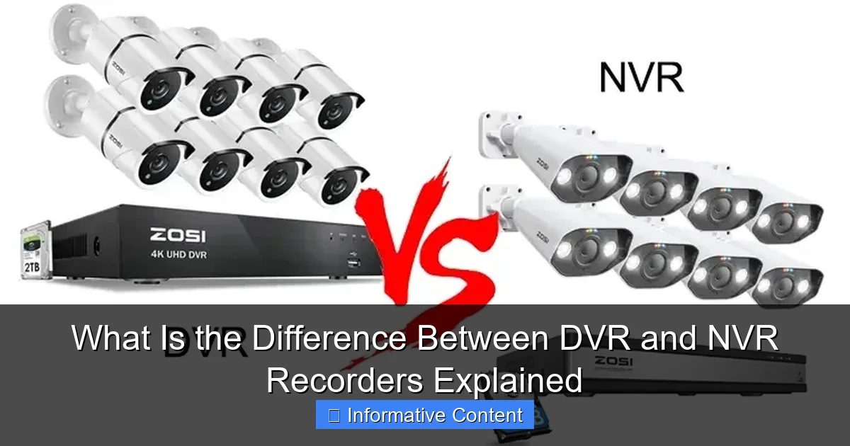 What Is the Difference Between DVR and NVR Recorders Explained