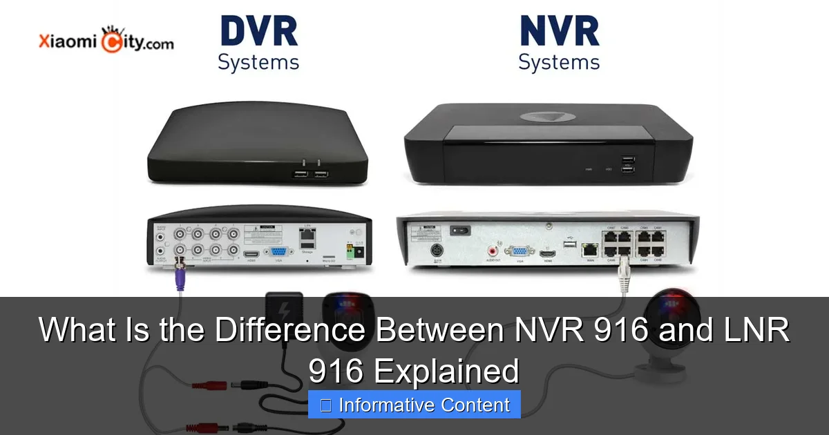 What Is the Difference Between NVR 916 and LNR 916 Explained