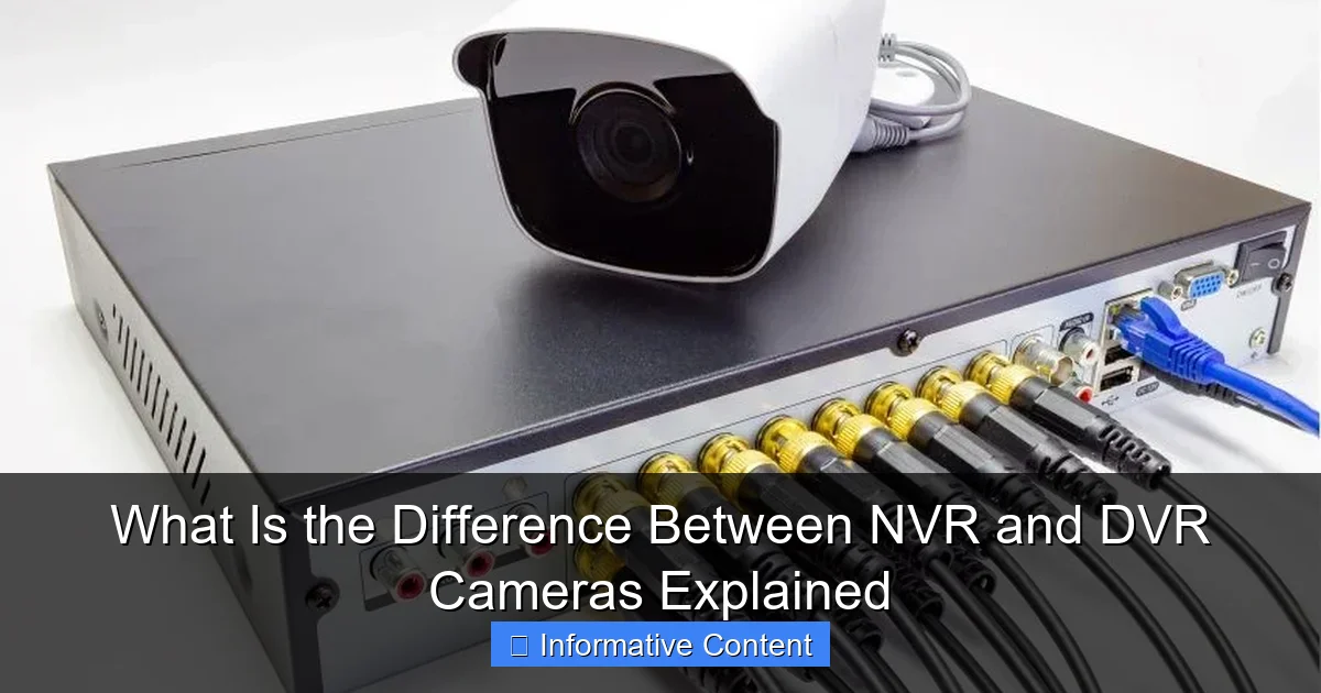 What Is the Difference Between NVR and DVR Cameras Explained