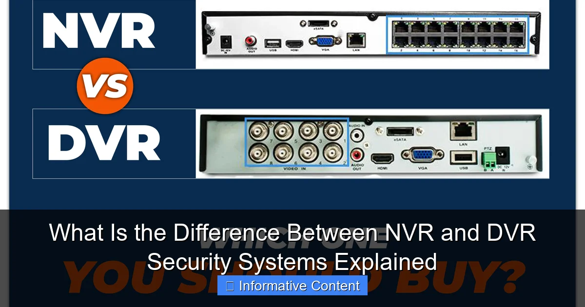 What Is the Difference Between NVR and DVR Security Systems Explained
