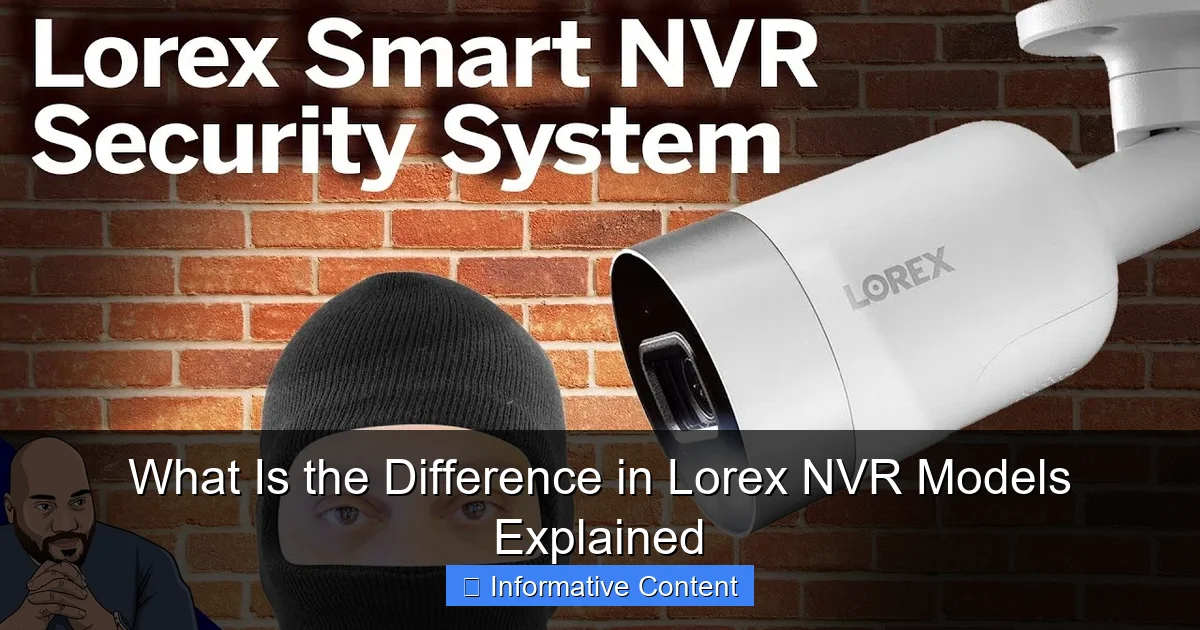 What Is the Difference in Lorex NVR Models Explained