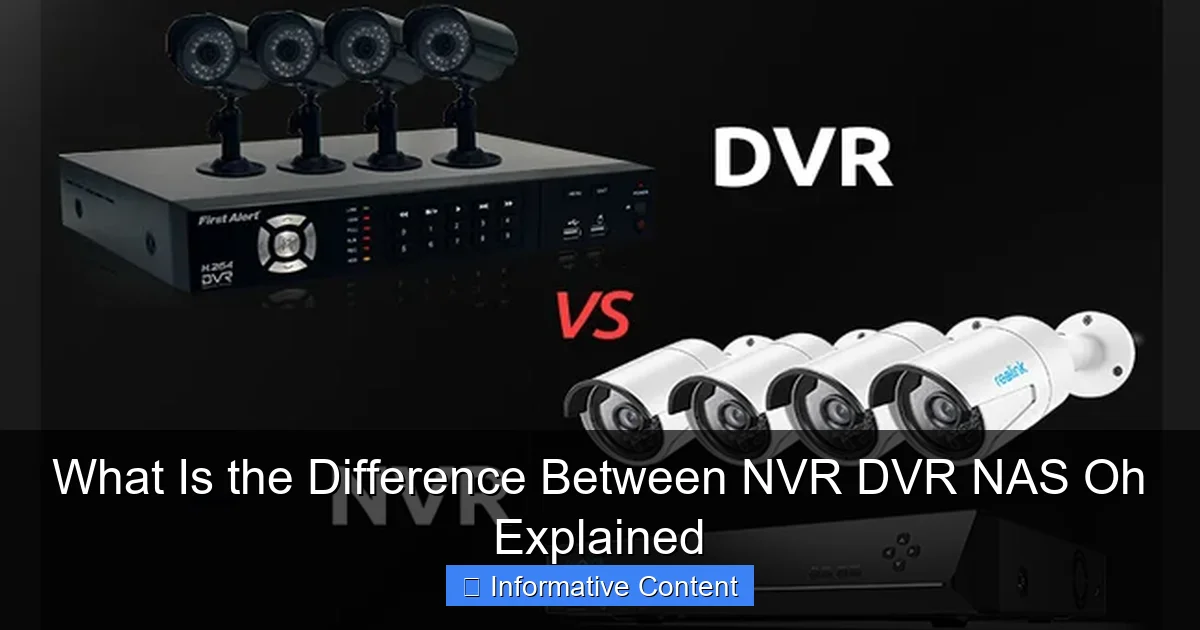 What Is the Difference Between NVR DVR NAS Oh Explained