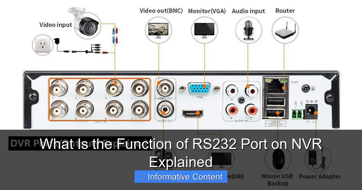 What Is the Function of RS232 Port on NVR Explained
