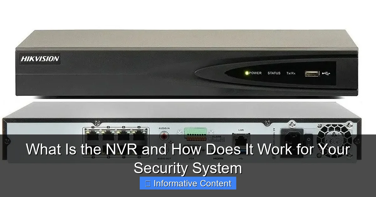 What Is the NVR and How Does It Work for Your Security System