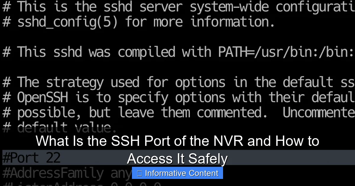 What Is the SSH Port of the NVR and How to Access It Safely
