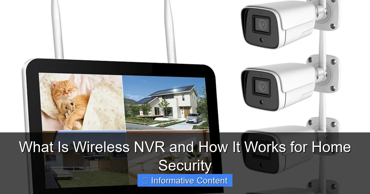 What Is Wireless NVR and How It Works for Home Security