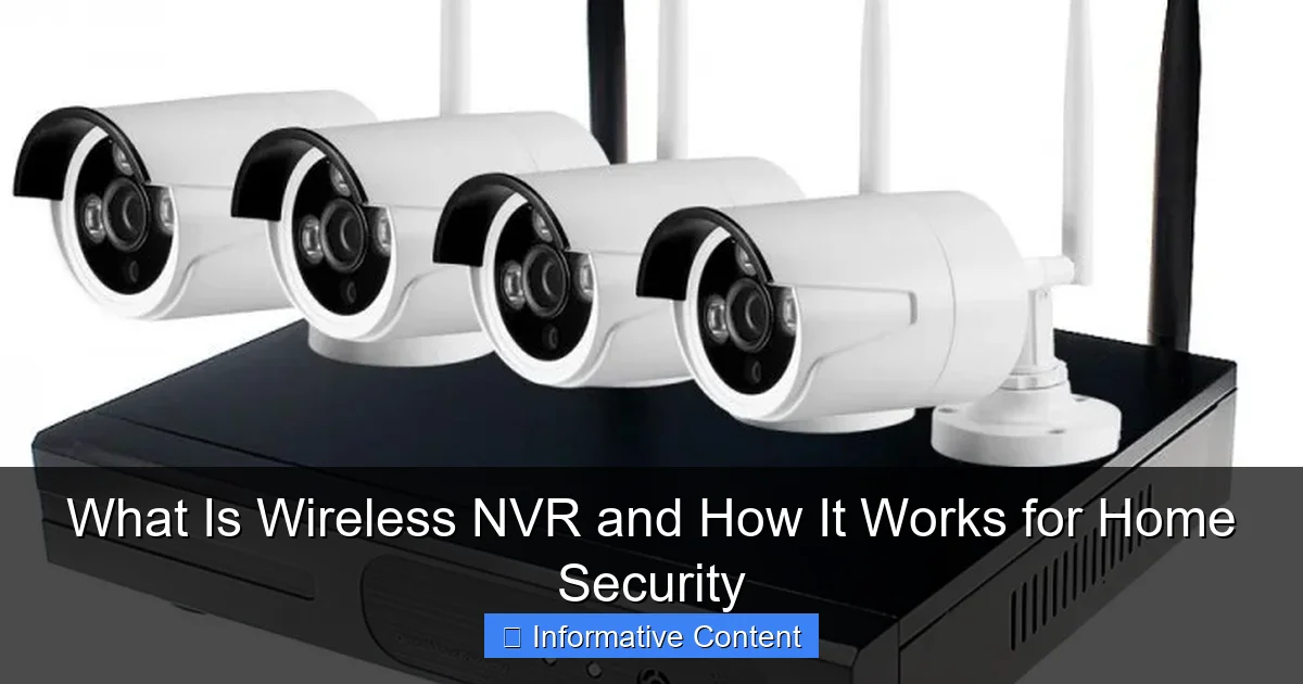 What Is Wireless NVR and How It Works for Home Security