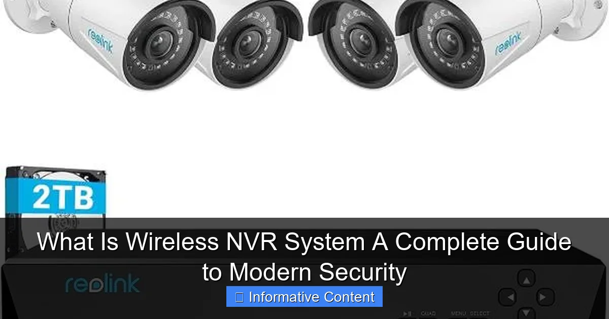 What Is Wireless NVR System A Complete Guide to Modern Security