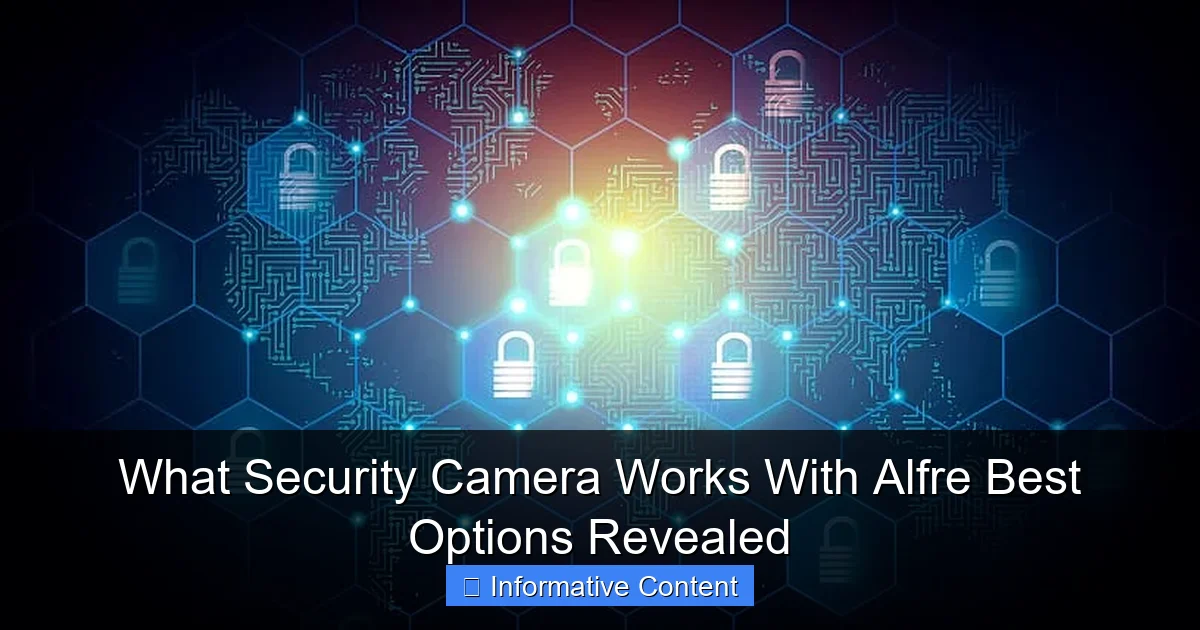 What Security Camera Works With Alfre Best Options Revealed