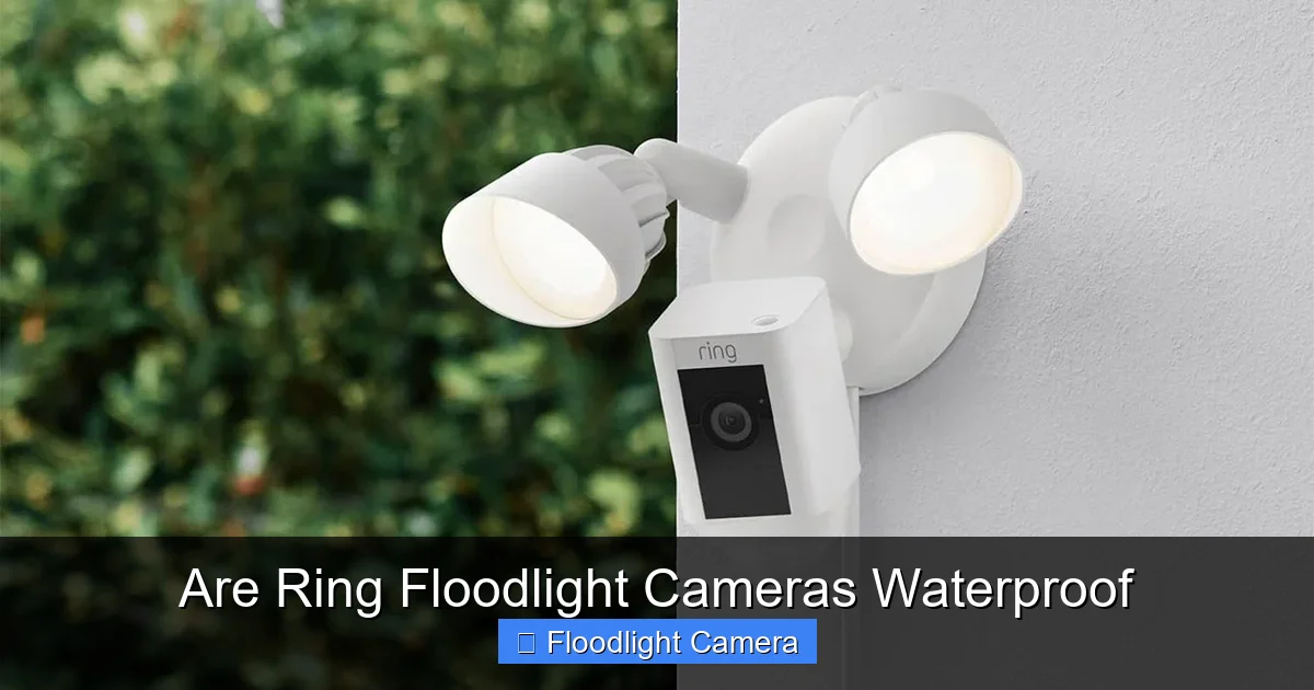 Are Ring Floodlight Cameras Waterproof