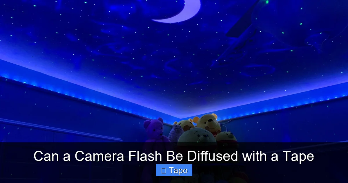 Can a Camera Flash Be Diffused with a Tape