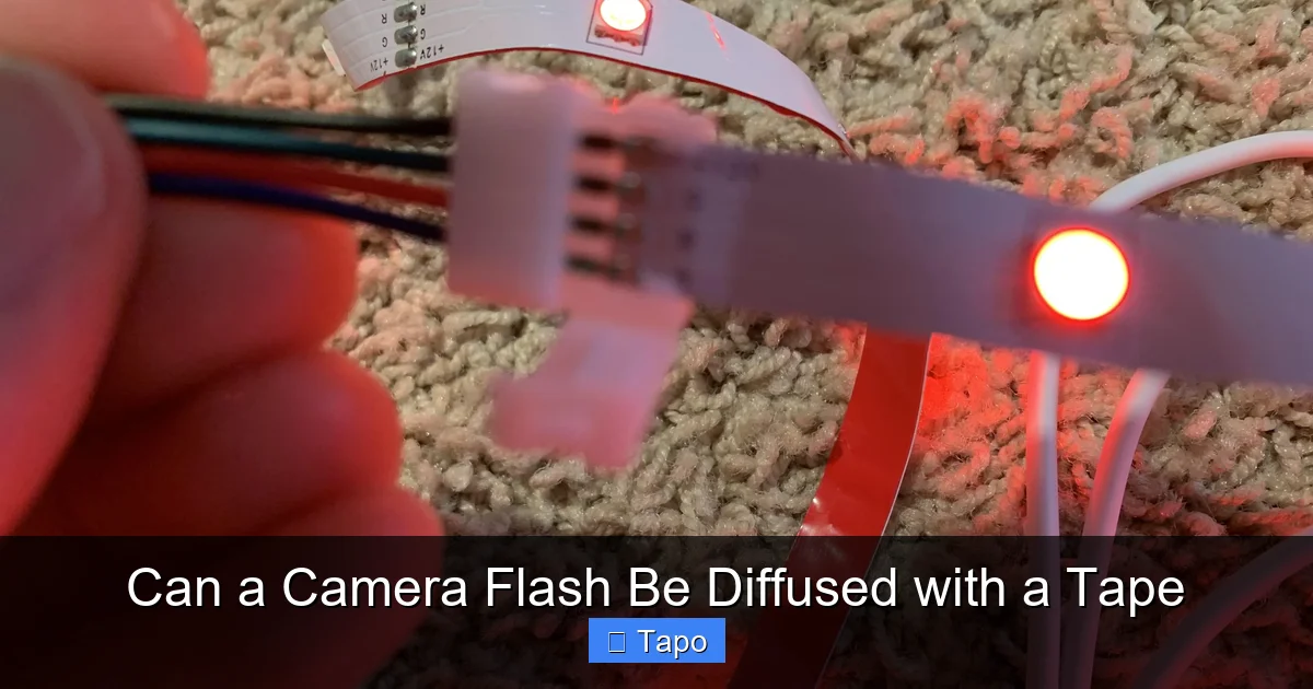 Can a Camera Flash Be Diffused with a Tape