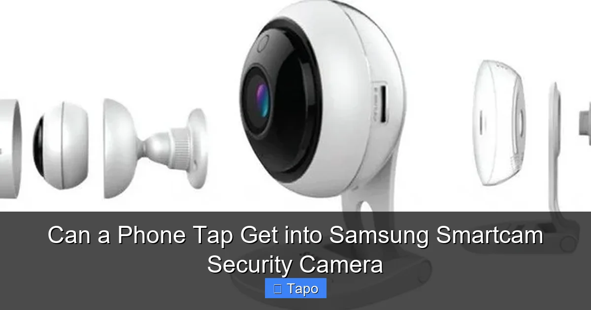Can a Phone Tap Get into Samsung Smartcam Security Camera