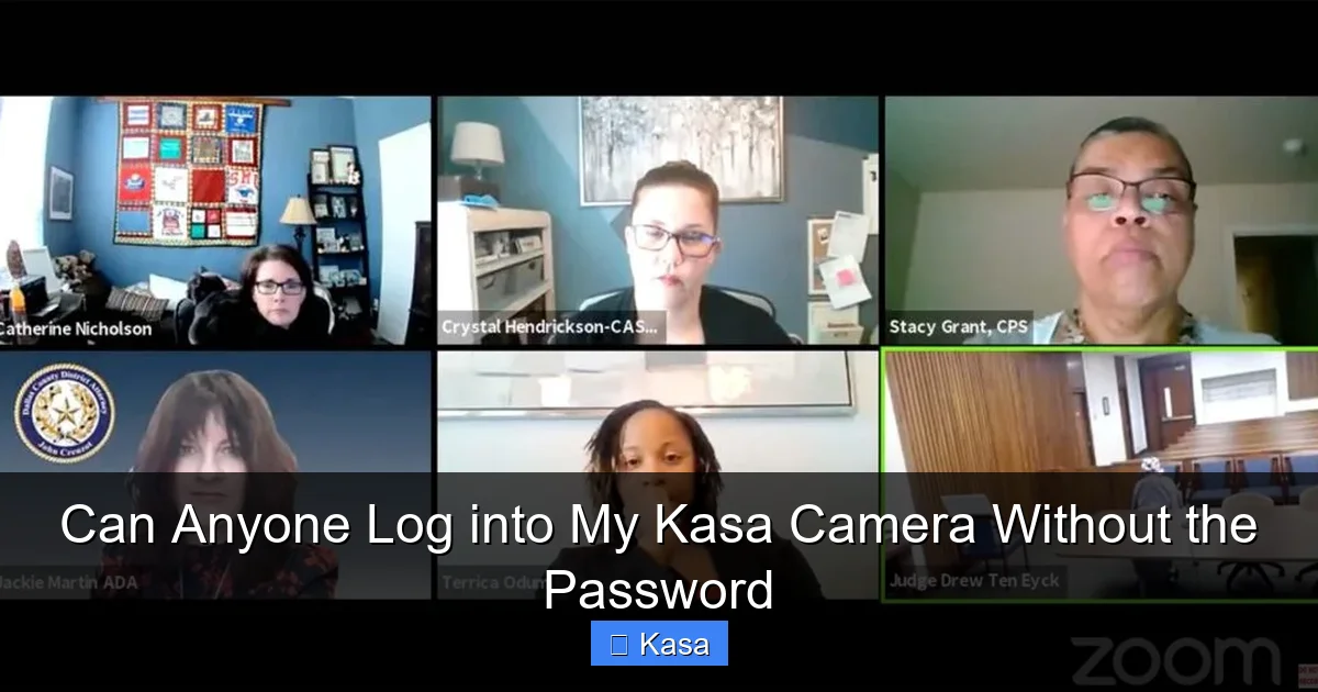 Can Anyone Log into My Kasa Camera Without the Password