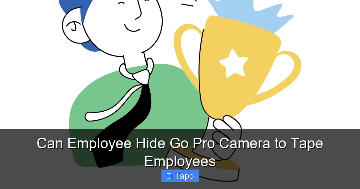 Can Employee Hide Go Pro Camera to Tape Employees