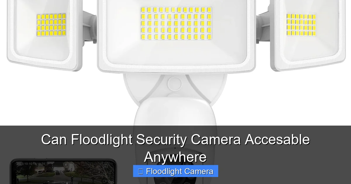 Can Floodlight Security Camera Accesable Anywhere