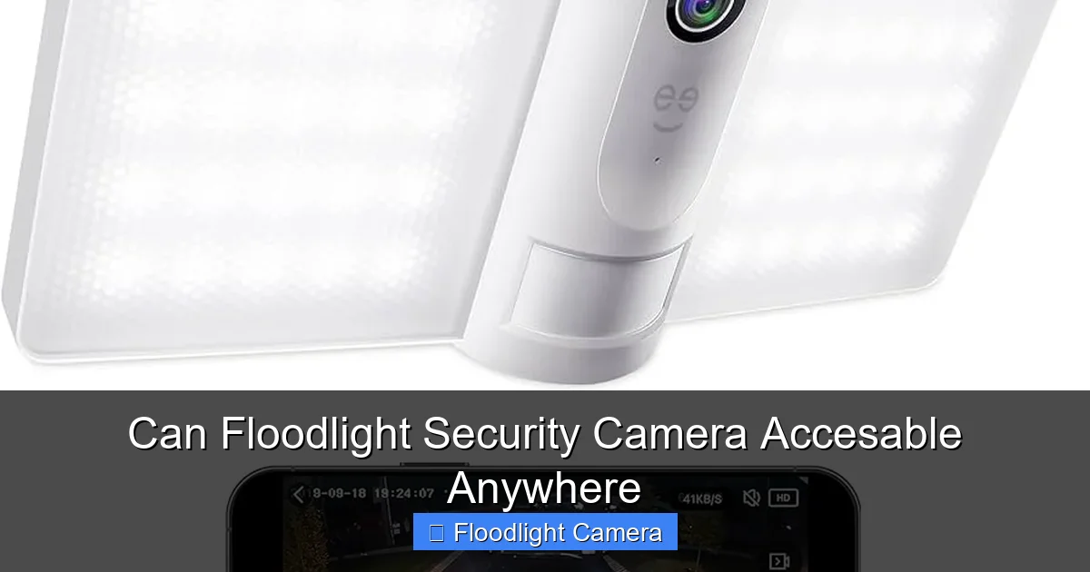 Can Floodlight Security Camera Accesable Anywhere