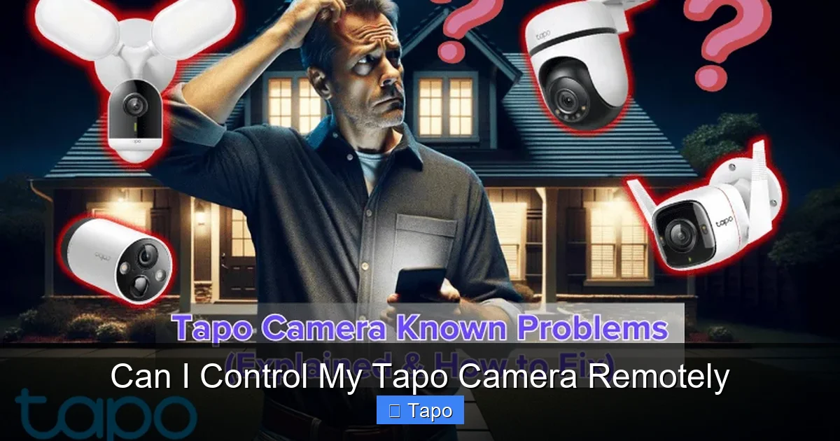 Can I Control My Tapo Camera Remotely